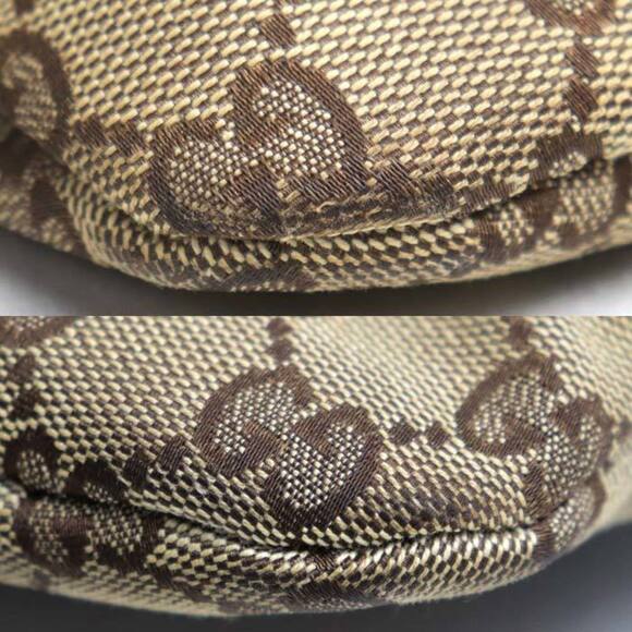 GUCCI GG Canvas Waist Bag/Body Bag, Beige/Brown, 145851, Unisex - Picture 9 of 10